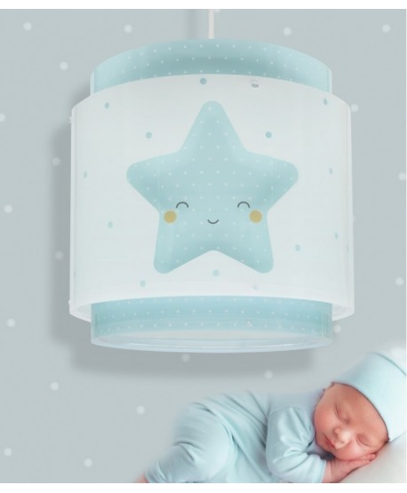Lustre et lampe suspension enfant Baby Dreams Etoile bleu
