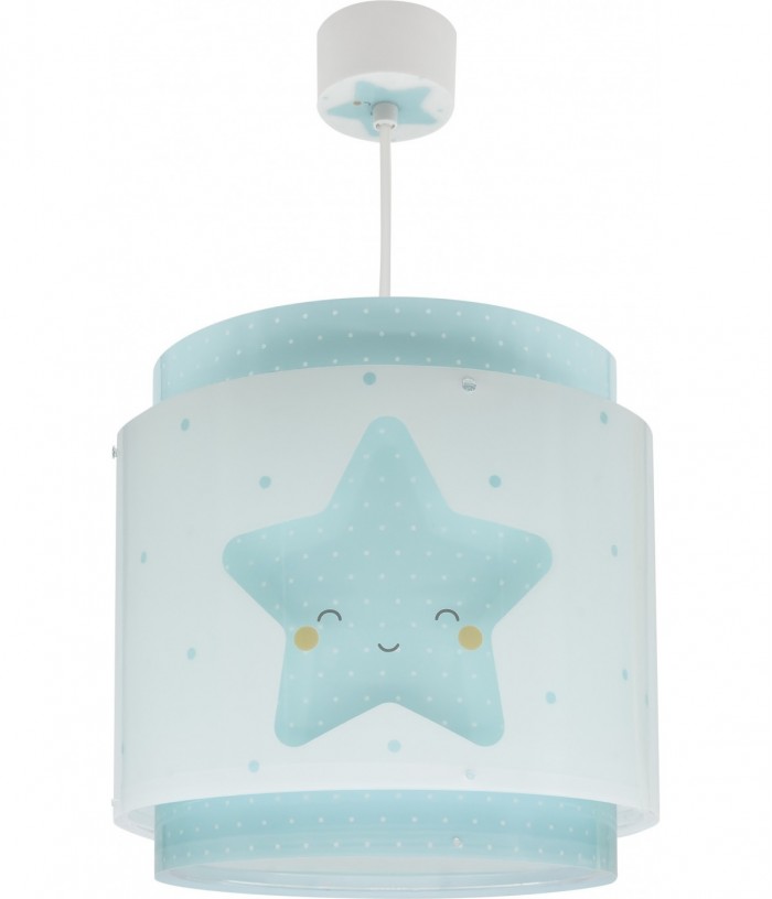 Lustre et lampe suspension enfant Baby Dreams Etoile bleu