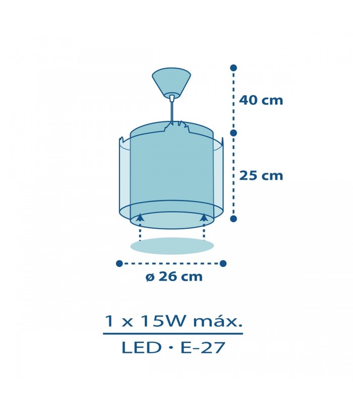 Lámpara de techo infantil My Little Jungle Animales Jungla