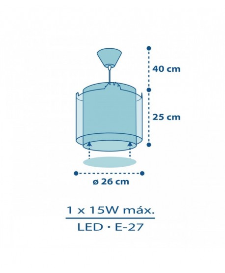 Lámpara de techo infantil My Little Jungle Animales Jungla