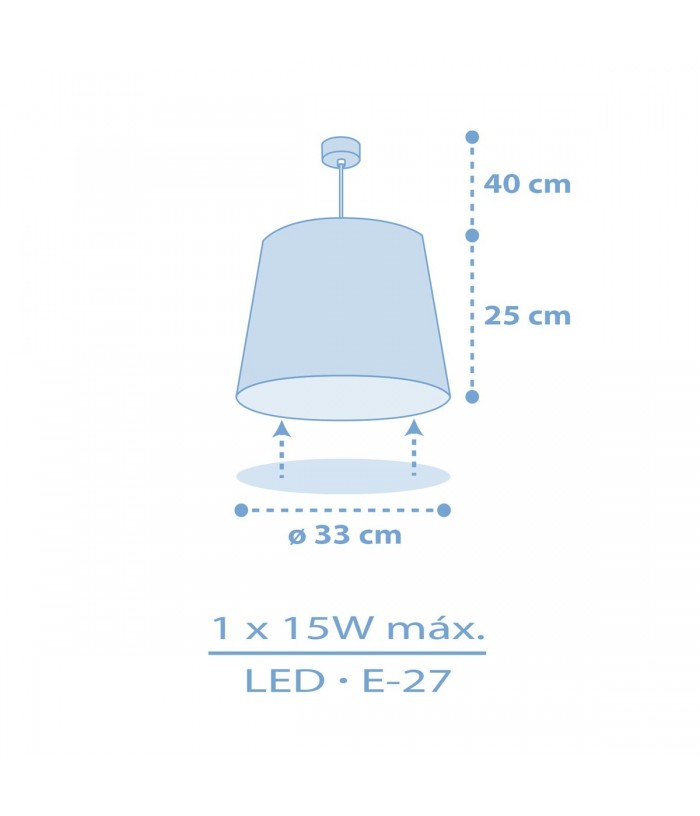 Lustre et lampe suspension Star Light Lumière Étoilée bleu