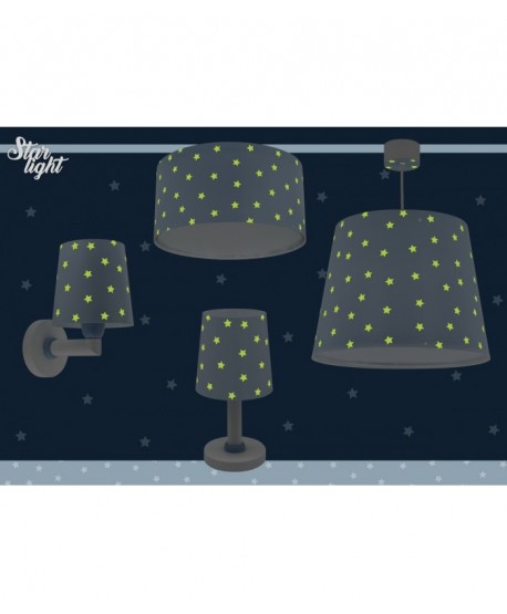 Lampada da soffitto a sospensione per bambini Star Light Stella blu