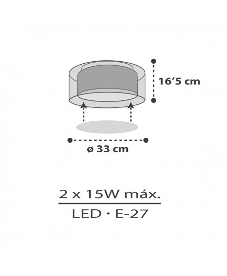 Children's ceiling light Clouds gray