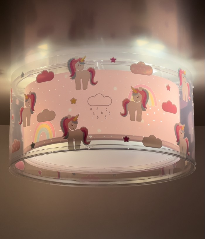 Plafonnier pour enfant Unicorns Licornes