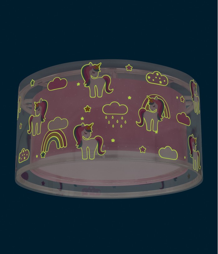 Plafonnier pour enfant Unicorns Licornes
