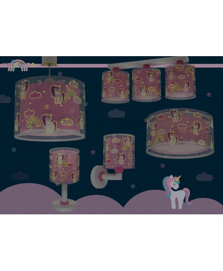 Plafoniera per bambini Unicorns Unicorni