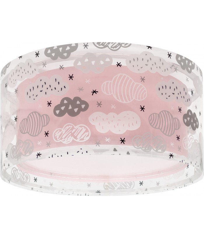 Plafon De Tecto infantil Clouds Nuvens rosa