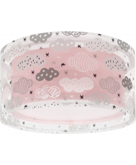 Plafoniera per bambini Clouds Nuvole rosa