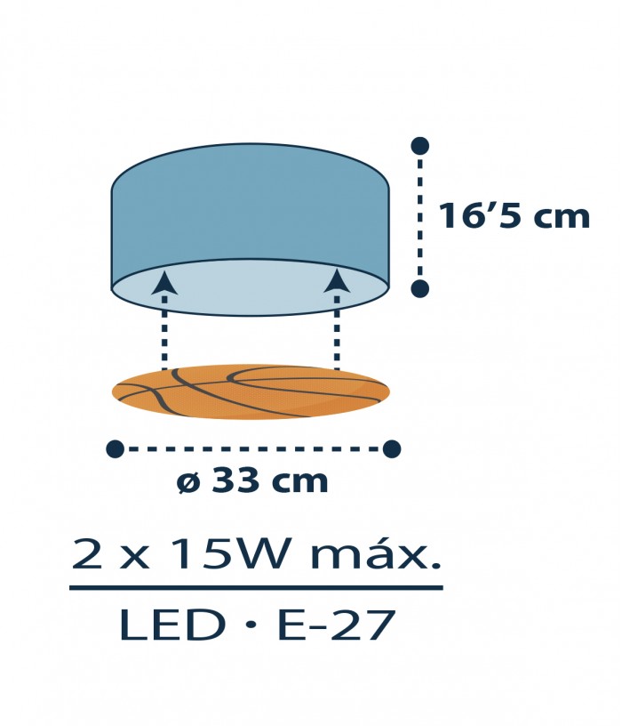 Children's ceiling light Basket