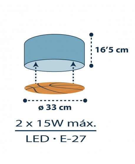 Children's ceiling light Basket