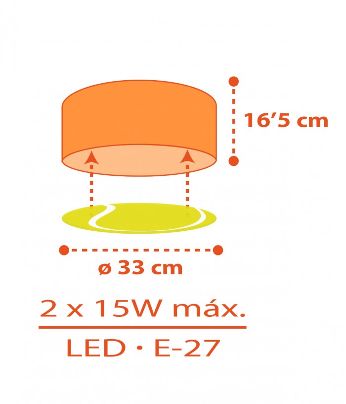 Children's ceiling light Tennis