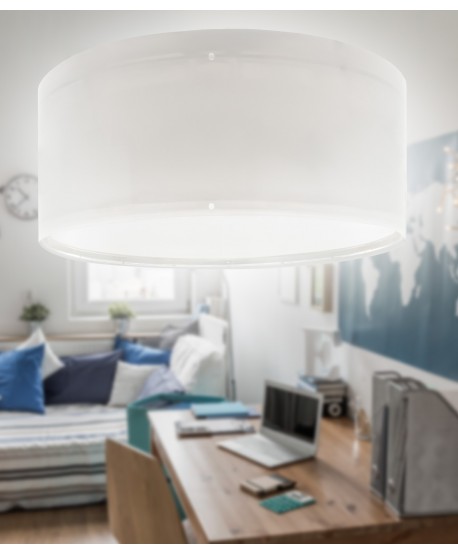 Plafon De Tecto Cor Cinza Color Light