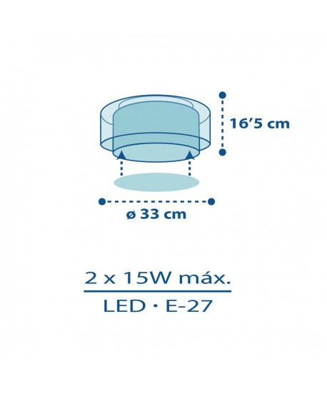 Children's ceiling light Police