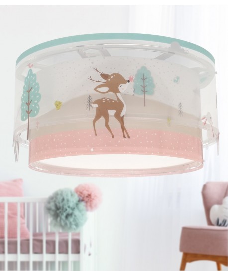 Plafoniera per bambini Loving Deer Cervo