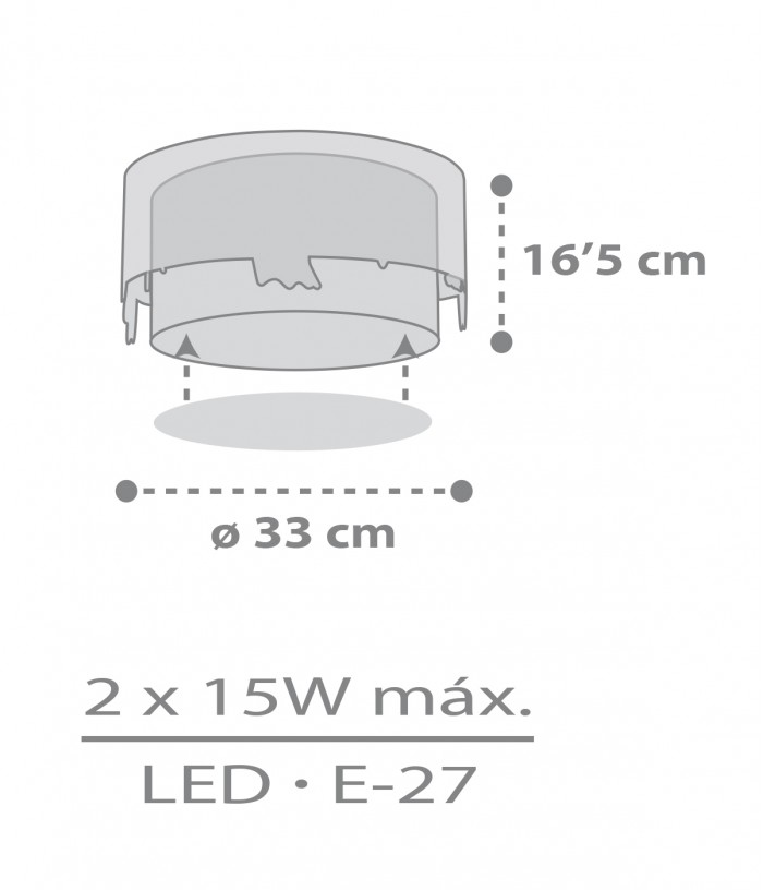 Children's ceiling light Loving Deer