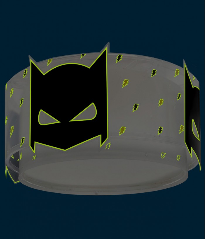 Plafon De Tecto Infantil Dark Hero Super-heróis