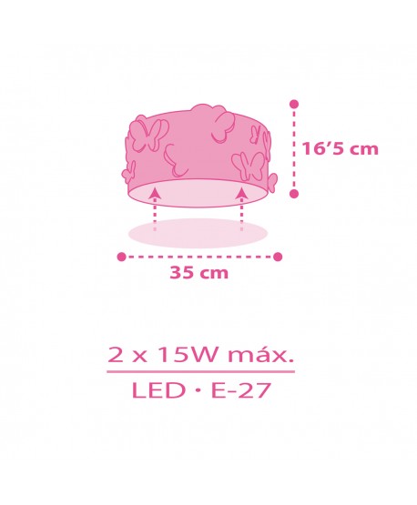 Children's ceiling light Butterfly