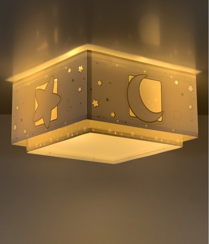 Children's ceiling light Moonlight gray