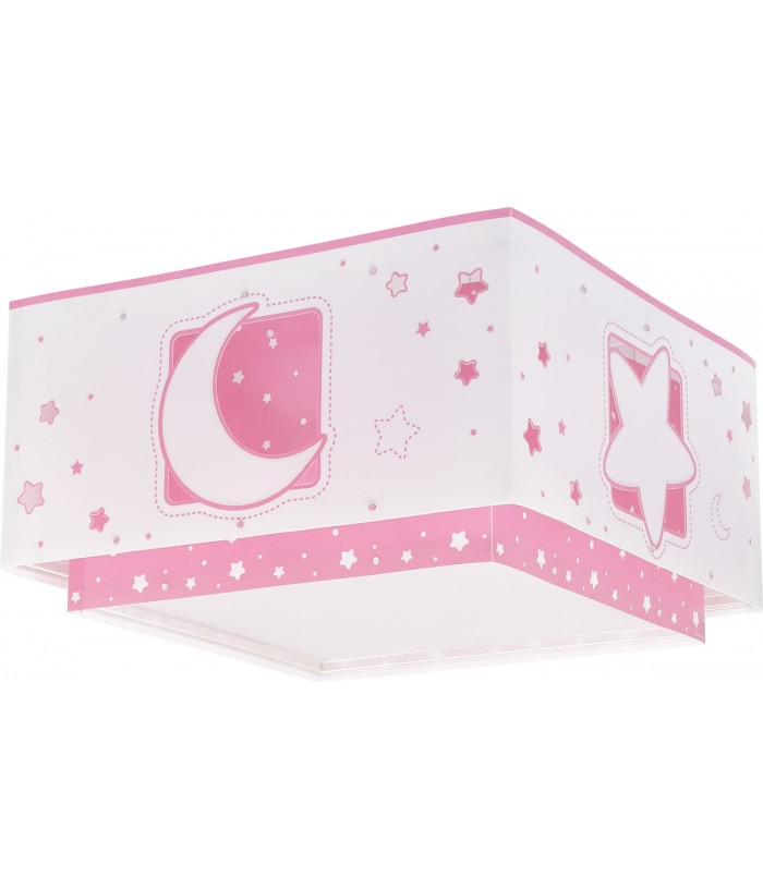 Children's ceiling light Moonlight pink