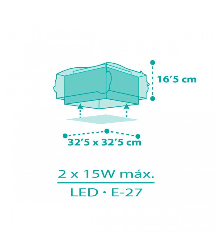 Children's ceiling light Mermaids