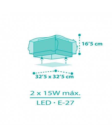 Plafoniera per bambini Mermaids Sirene