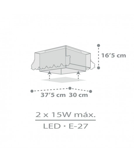 Children's ceiling light The Night Train