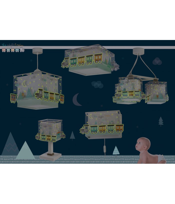 Plafoniera per bambini The Night Train treno