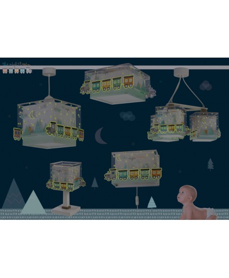 Plafoniera per bambini The Night Train treno