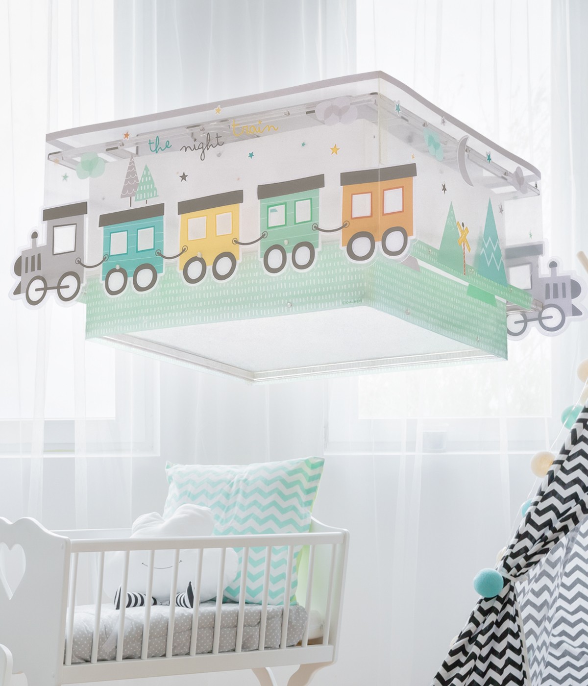 Children's ceiling light The Night Train