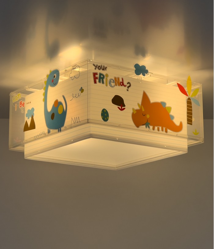 Plafonnier pour enfant Dinos Dinosaures