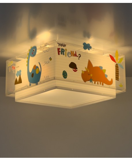 Plafoniera per bambini Dinos Dinosauri