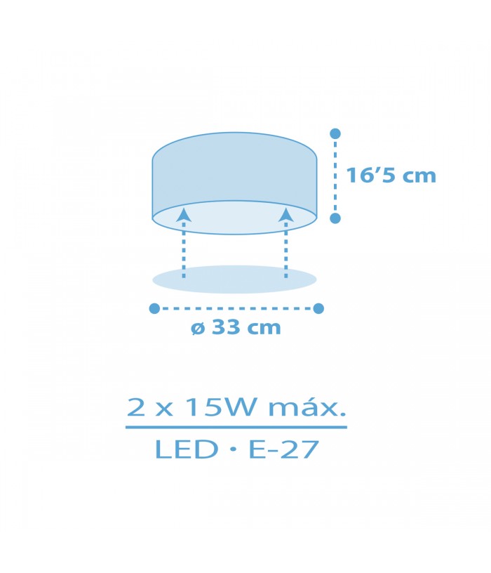 Children's ceiling light Star Light blue