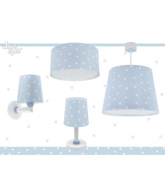 Children's ceiling light Star Light blue