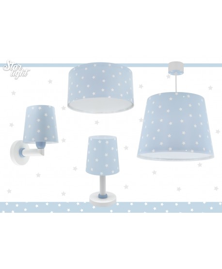 Plafoniera per bambini Star Light Stella blu