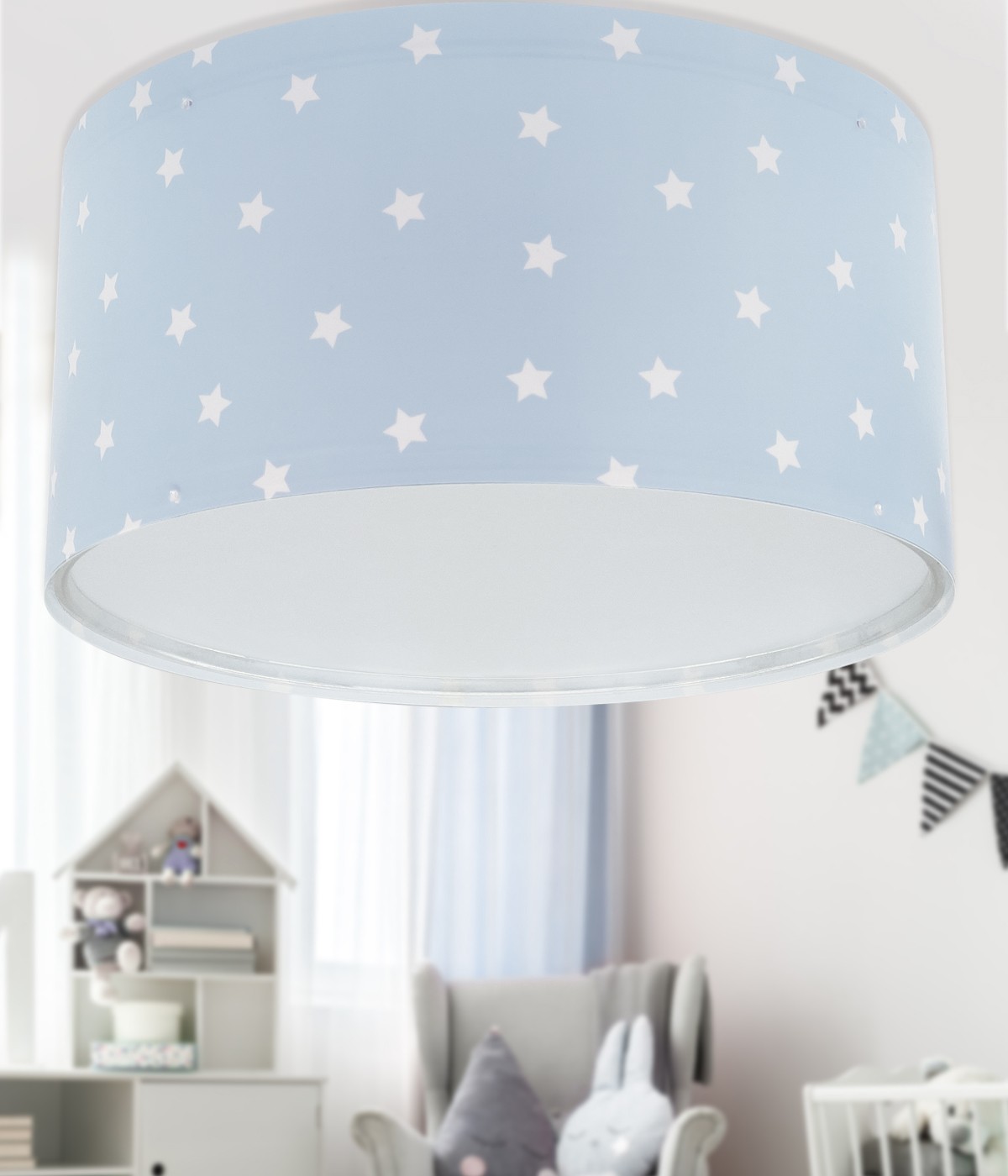 Children's ceiling light Star Light blue