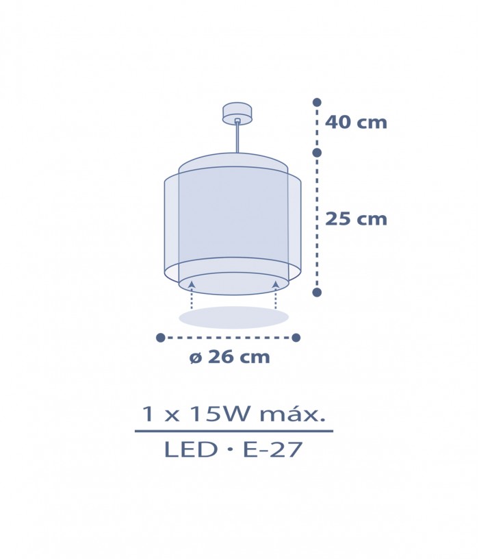 Lampada da soffitto a sospensione per bambini Moon Dreams Luna