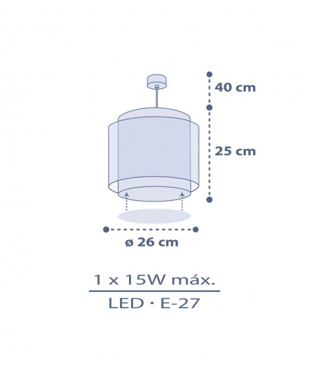 Lampada da soffitto a sospensione per bambini Moon Dreams Luna