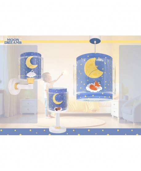 Lustre et lampe suspension pour enfants Moon Dreams Lune