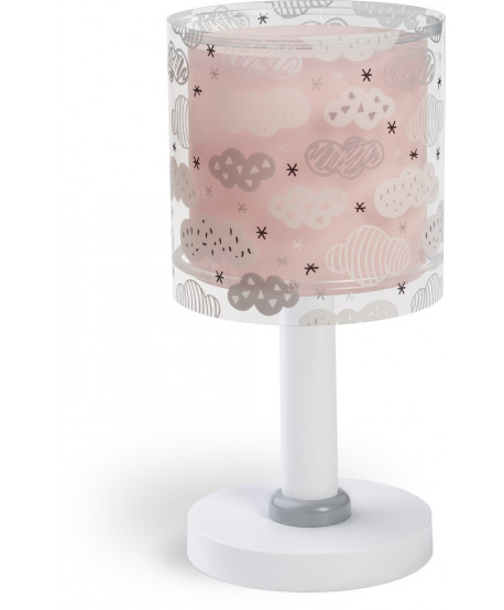 Lampe de chevet pour enfants Clouds Nuages rose