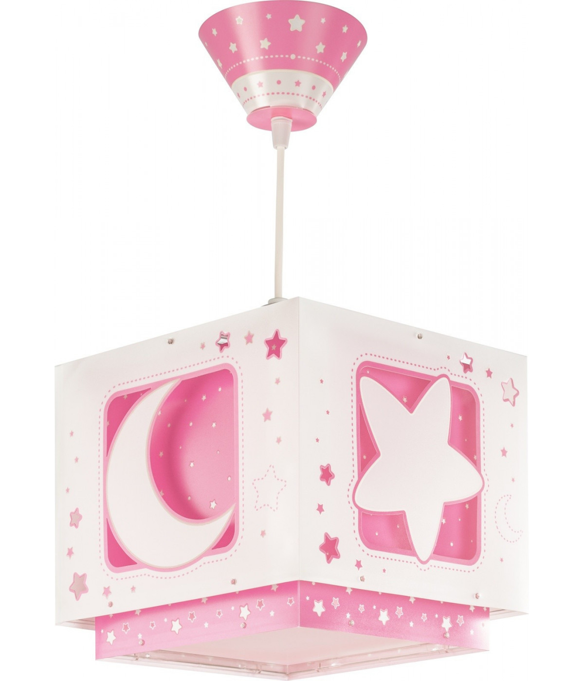 Lámpara infantil de techo Moonlight rosa