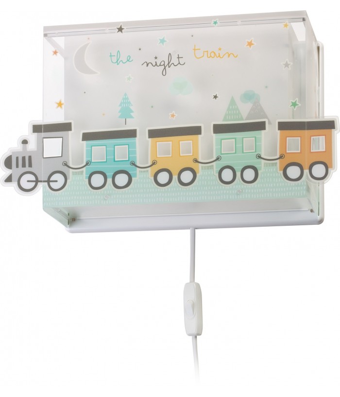 Aplique de pared infantil The Night Train Tren