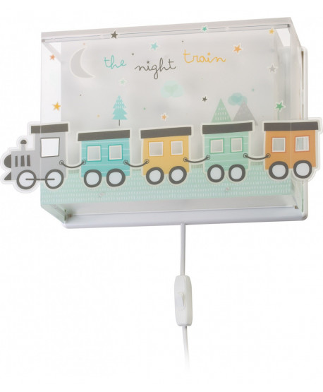 Aplique de pared infantil The Night Train Tren