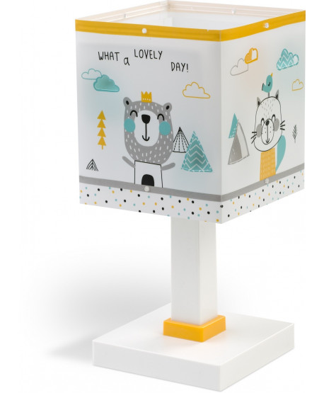 Lampe de chevet pour enfants Hello Little animaux