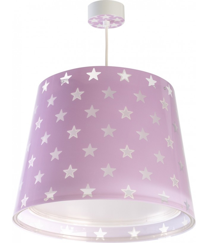 Children hanging lamp Stars purple