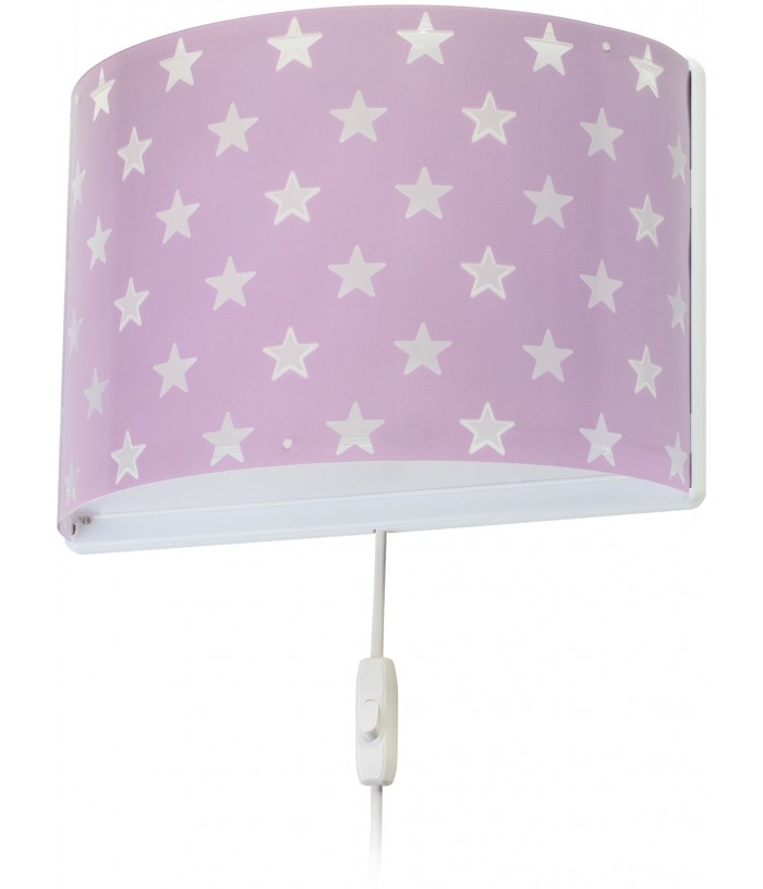 Aplique de pared Stars Estrellas malva