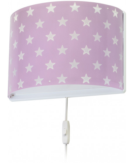 Aplique de pared Stars Estrellas malva