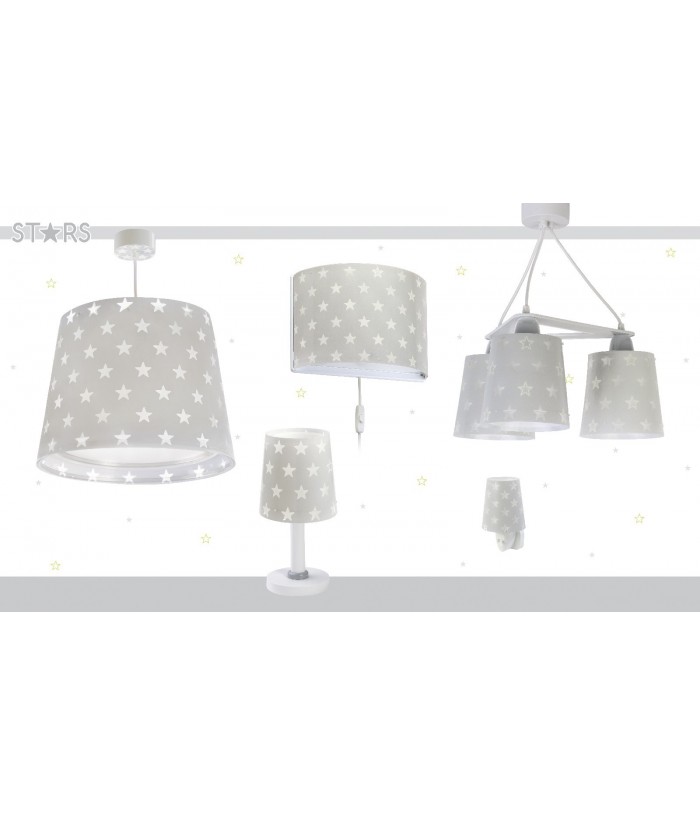 Aplique de pared Stars Estrellas gris