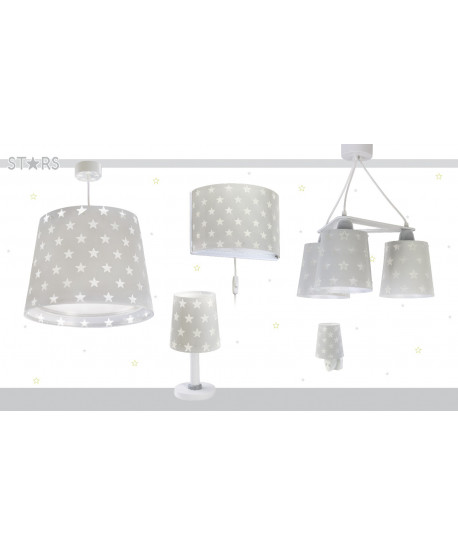 Aplique de pared Stars Estrellas gris