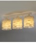3 light ceiling lamp for Children Clouds grey