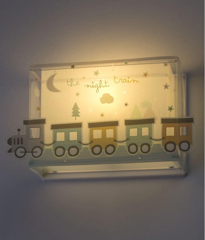 Aplique de pared infantil The Night Train Tren